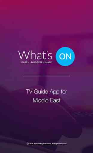 What's On Arabia: a tv guide app 1