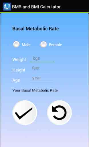 BMI and BMR Calculator 3