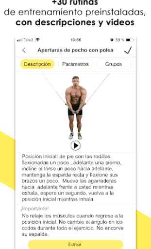 Fitness-mi Entrenamiento y Diario de Ejercicio GYM 3