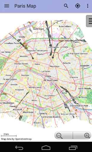 Mapa offline de París 1