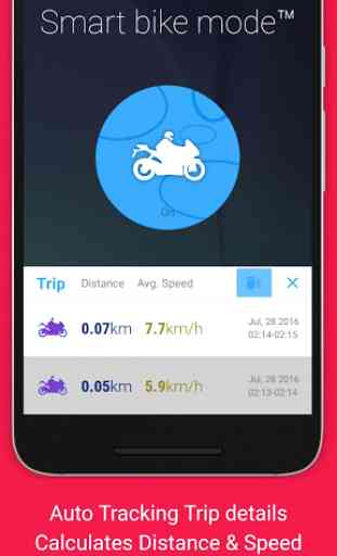 Smart bike mode Auto Responder - Maps, Media & Sms 3
