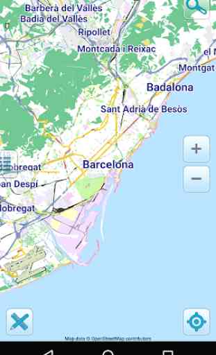 Mapa de Barcelona offline 1