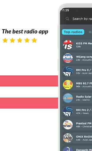 Radio Indonesia: Radio FM en línea y música 1