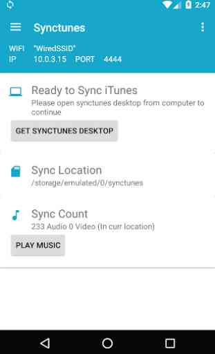 Synctunes: iTunes to android 1