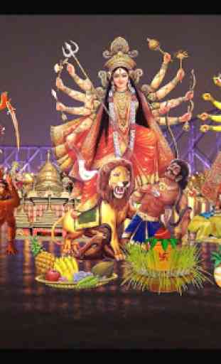 4D Durga Puja, Navaratri Durgotsava Live Wallpaper 4