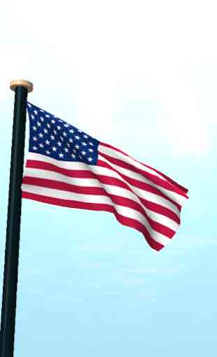 EE.UU. Bandera 3D Gratis 2