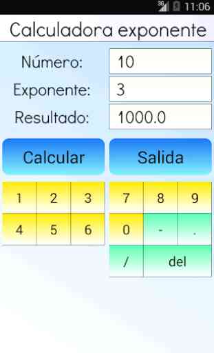 Exponente Calculadora 2