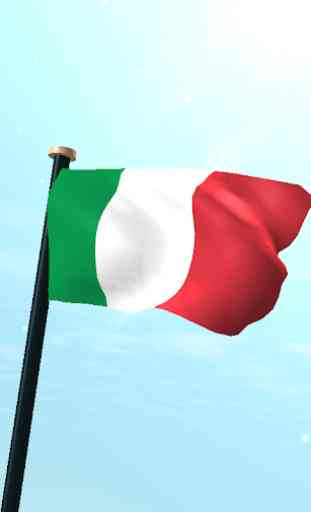 Italia Bandera 3D Gratis 1