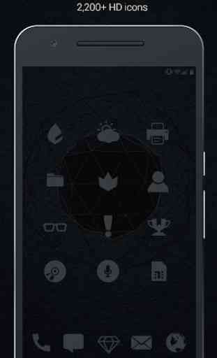 Murdered Out - Black Icon Pack (Free Version) 2