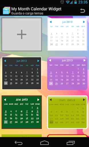 My Month Calendar Widget 1