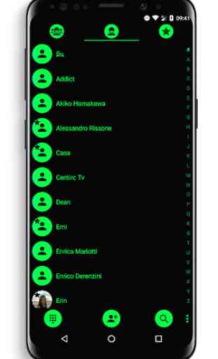 Theme for Drupe and RocketDial and ExDialer BGreen 2