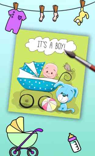 Libro para colorear bebés adorables - juegos de mamás y niñas para pintar 1