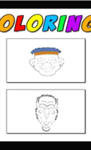 Máscaras libro para colorear - juegos de Halloween aprendizaje Libro para colorear para niños 2