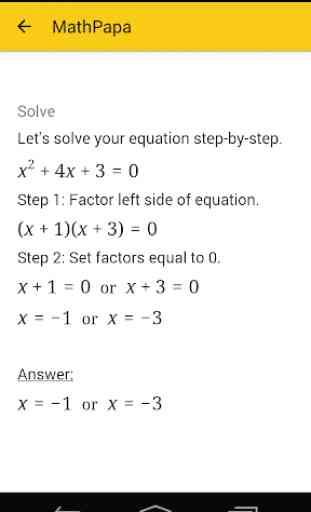MathPapa - Algebra Calculator 4