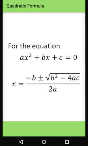 Maths Algebra Formula 2
