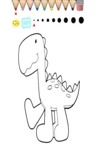 Niños Coloring Book - dinosaurio lindo de la historieta Ringo 4
