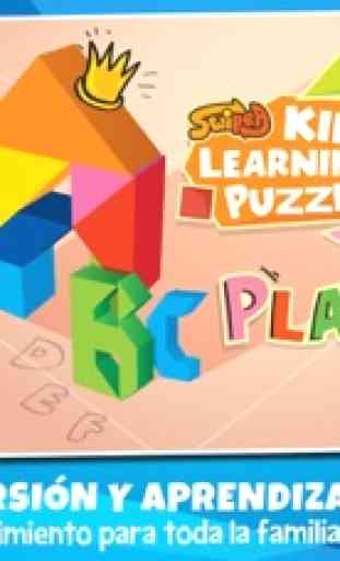 Niños Pequeños Aprendiendo Rompecabezas: Alfabetos 1
