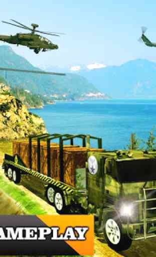 Army Cargo Truck Simulator : Transport cargo Army 2