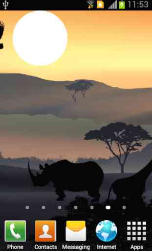 African Sunset Live Wallpaper 2