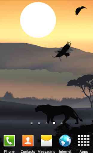 African Sunset Live Wallpaper 3