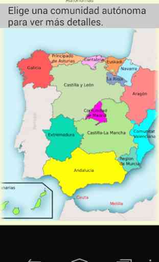 Mapa de provincias de España 1