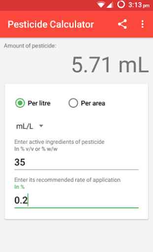 Pesticide Calculator 2