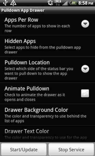 Pulldown App Drawer 3