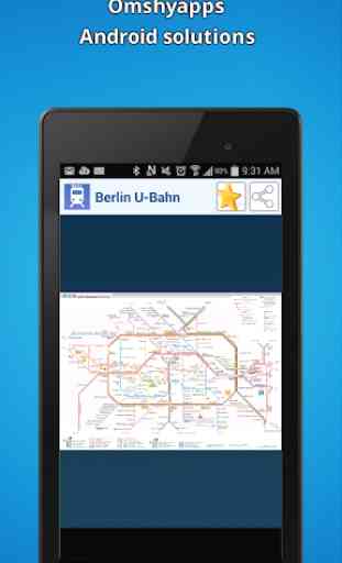 Berlín mapa del metro (U-Bahn) 1