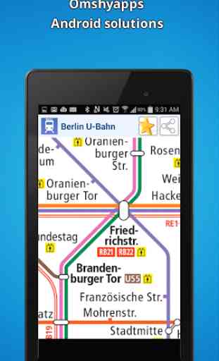 Berlín mapa del metro (U-Bahn) 2