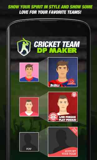 Cricket Team DP Maker 4