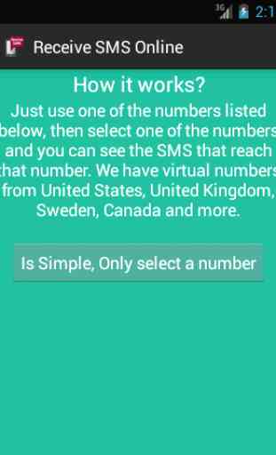 Recibir SMS Online 1