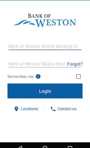 Bank of Weston  Mobile Banking 2