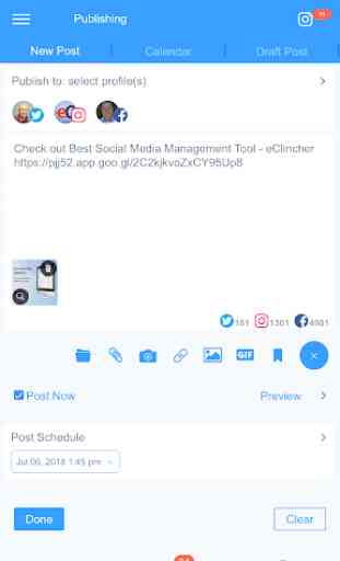 e-clincher: Social Media Management, Marketing 1
