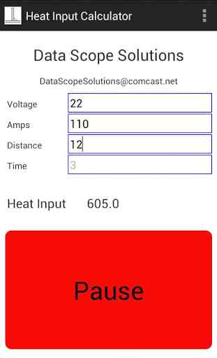 Heat Input Calculator 1