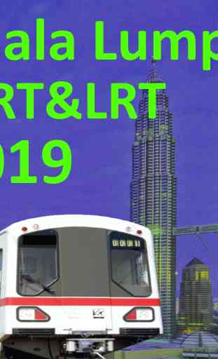 Kuala Lumpur MRT LRT tren Mapa 2019 2