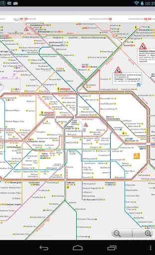 Berlin Metro (U-Bahn) Mapa 2019 3
