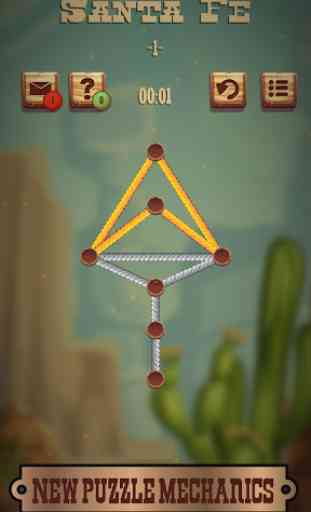 Burn the Ropes - Connect Dots Western Style Puzzle 2