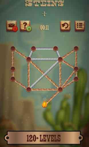 Burn the Ropes - Connect Dots Western Style Puzzle 4