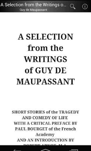 Guy De Maupassant, Vol. I 1