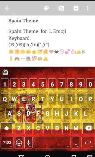 Spain Emoji Keyboard Theme 1