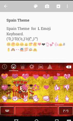 Spain Emoji Keyboard Theme 3