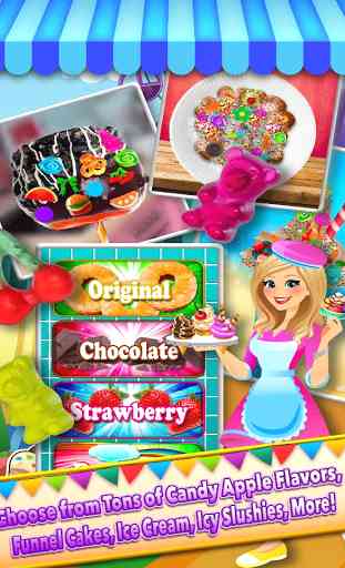 Theme Park Fair Food Maker - Decorate Candy Pizza 2