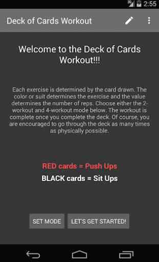 Deck of Cards Workout 1