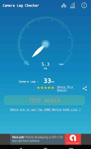 Camera Speed Test Utility Application 4
