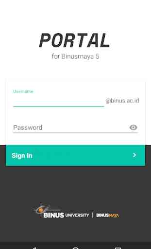 Portal for Binusmaya 1