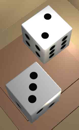 Two Dice: Dos dados simples 3D 1