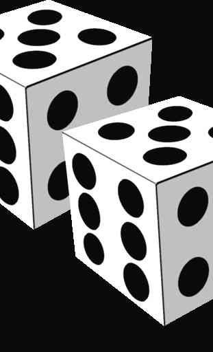 Two Dice: Dos dados simples 3D 4