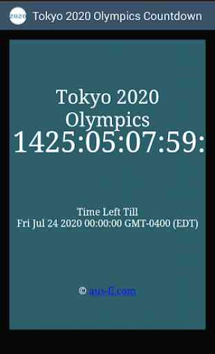 2020 Summer Olympics Countdown 1