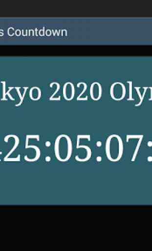 2020 Summer Olympics Countdown 2