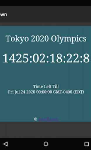 2020 Summer Olympics Countdown 4